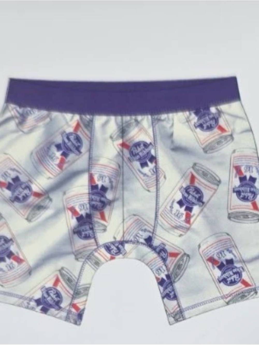 NWT 2 Pairs!! Novelty Pabst Blue Ribbon Boxer Briefs size S.